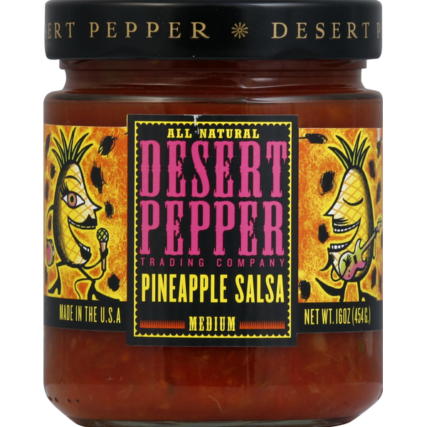 Preserved Dips & Spreads Desert Pepper Trading Co. Salsa, Pineapple, Medium hero