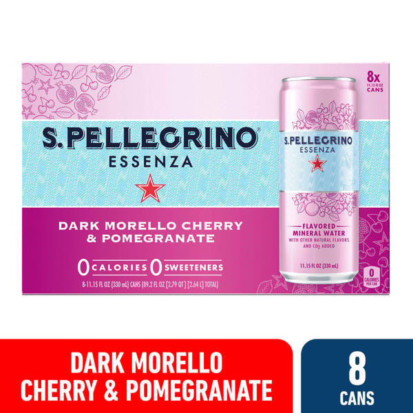 Water, Seltzer & Sparkling Water San Pellegrino Mineral Water, Dark Morello Cherry & Pomegranate hero