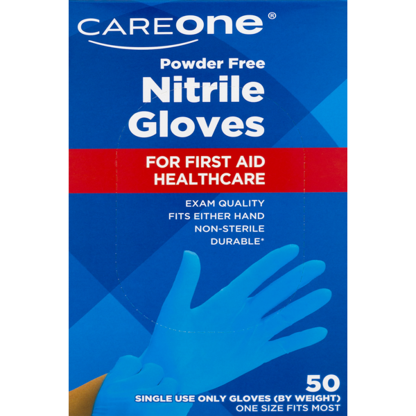 First Aid CareOne Nitrile Gloves hero