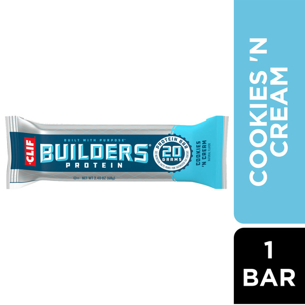 Energy & Granola Bars Builders Cookies 'N Cream Flavor Plant Based Protein Bar hero