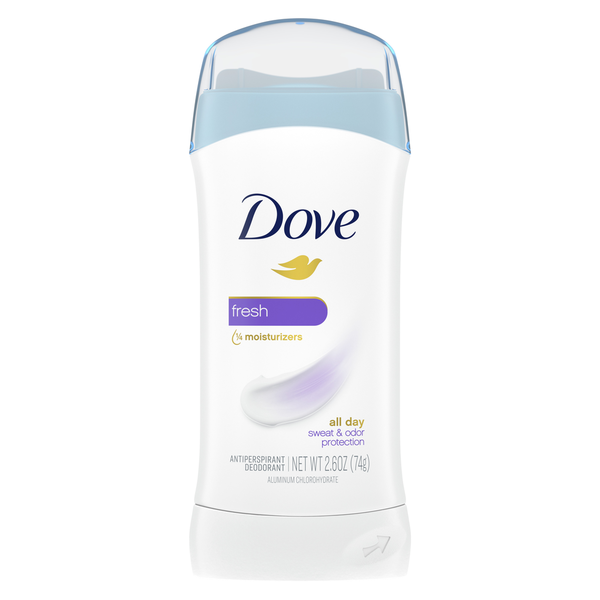 Deodorants Dove Antiperspirant Deodorant Stick Fresh, hero