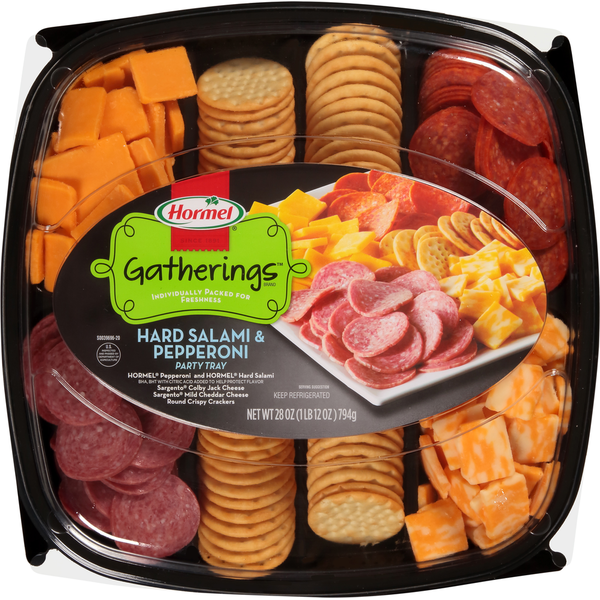 Prepared Meals Hormel Party Tray, Hard Salami & Pepperoni hero