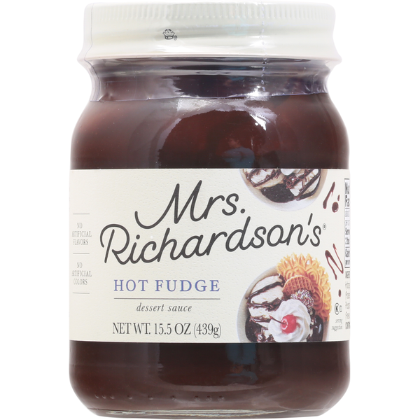 Ice Cream Toppings Mrs. Richardson's Dessert Sauce, Hot Fudge hero