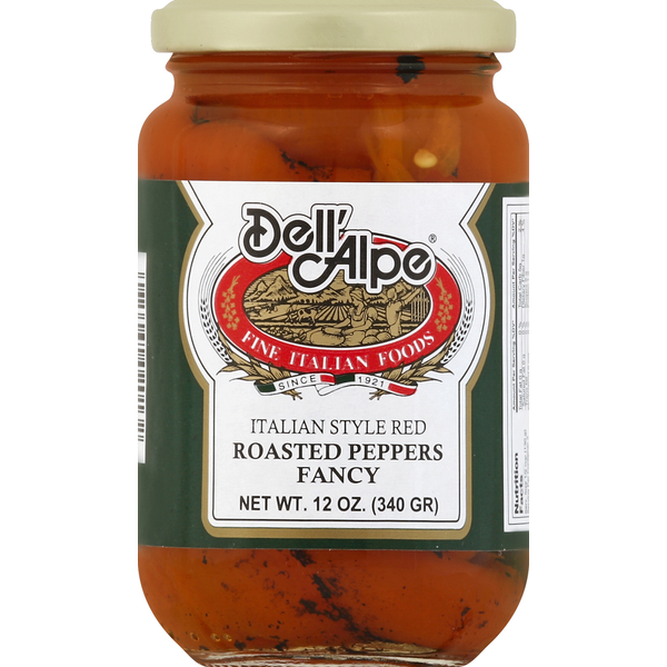 Canned & Jarred Vegetables Dell'Alpe Roasted Peppers, Fancy, Italian Style Red hero