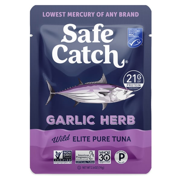 Prepared Meals Safe Catch Elite Wild Tuna, Garlic Herb, Mercury Tested hero