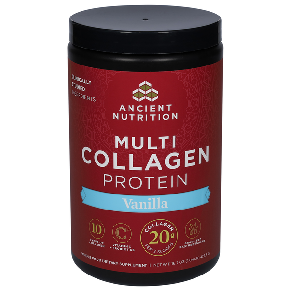 Protein & Meal Replacements Ancient Nutrition Multi Collagen Protein, Vanilla hero