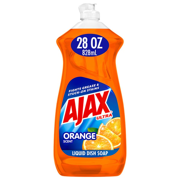 Cleaning Products and Supplies Ajax Triple Action Liquid Dish Soap, Orange hero