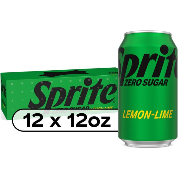 Soft Drinks Sprite Zero Sugar Lemon Lime Diet Soda Pop Soft Drink hero