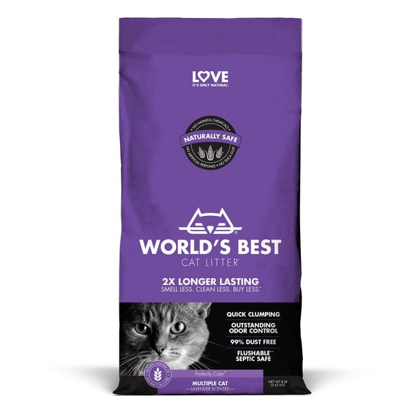 Cat Food & Care World's Best Cat Litter  Lavender Scented Clumping Corn Cat Litter hero