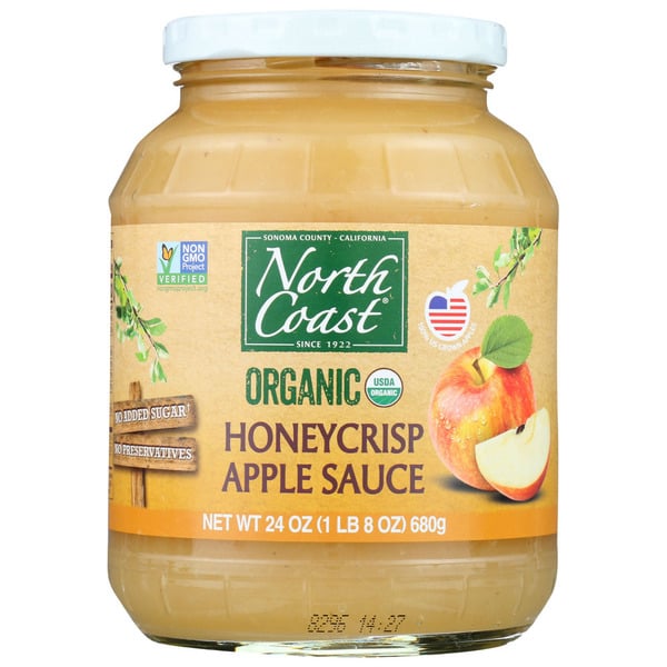 Canned Fruit & Applesauce North Coast Organic Honeycrisp Apple Sauce hero