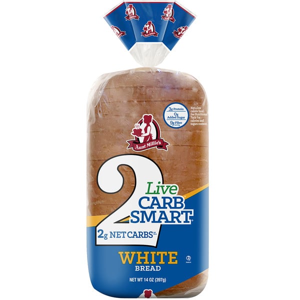 Bread Aunt Millie's Live Carb Smart, White Bread hero