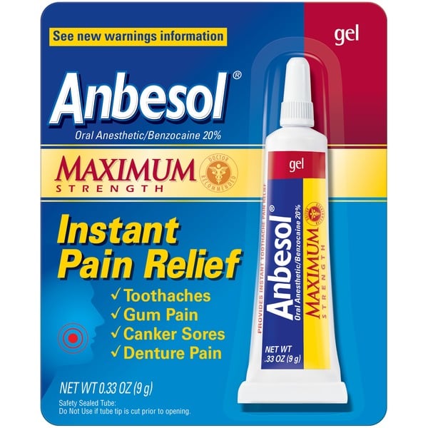 Oral Hygiene Anbesol Oral Pain Relief Medication hero