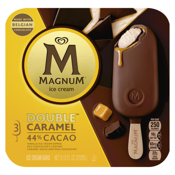 Frozen Dessert & Novelties Magnum Ice Cream Bars, Double Caramel hero