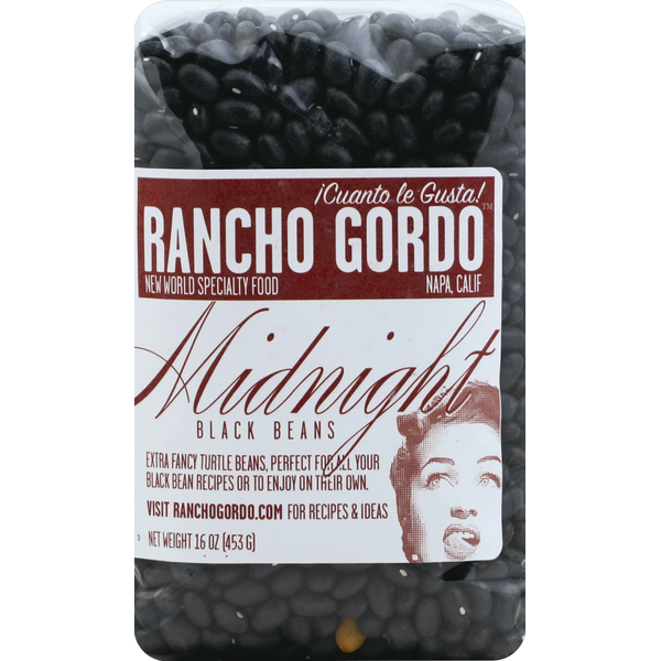 Grains, Rice & Dried Goods Rancho Gordo Black Beans, Midnight hero