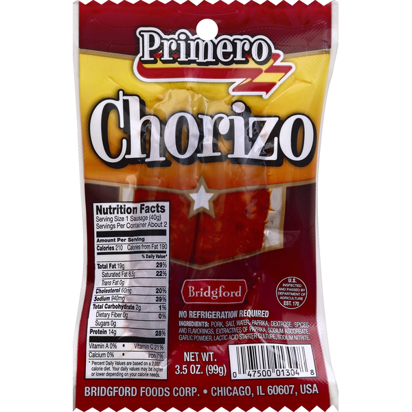 Popcorn & Jerky Bridgford Chorizo hero