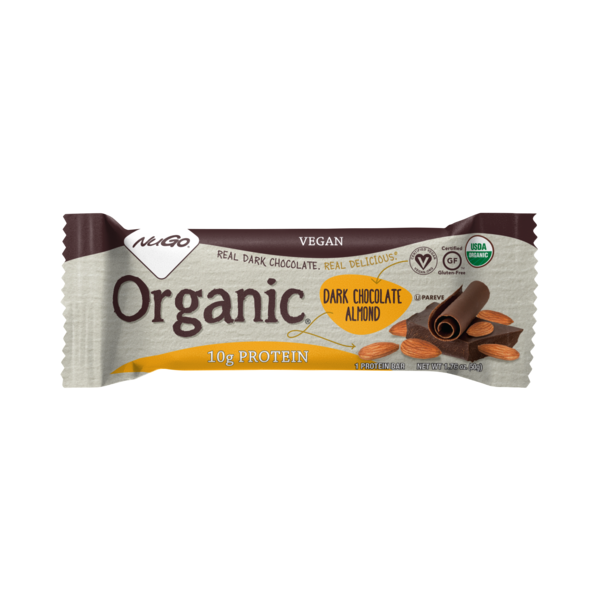 Energy & Granola Bars NuGo Organic Dark Chocolate Almond, Vegan, Gluten Free, Protein Bar hero