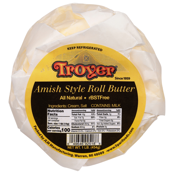 Buns & Rolls Troyer Roll Butter, Amish Style hero