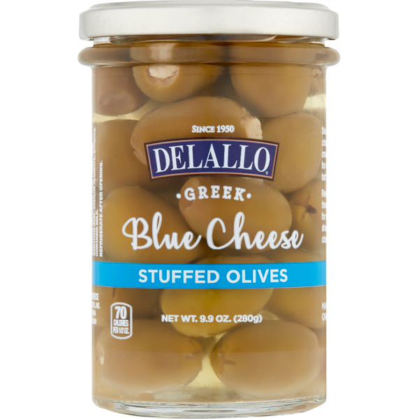 Pickled Goods & Olives DeLallo Olives, Stuffed, Blue Cheese, Greek hero