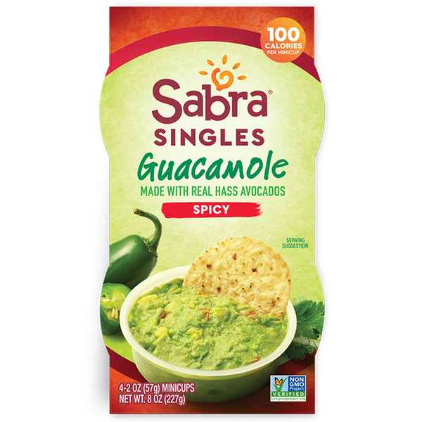 Fresh Dips & Tapenades Sabra Spicy Singles Guacamole hero