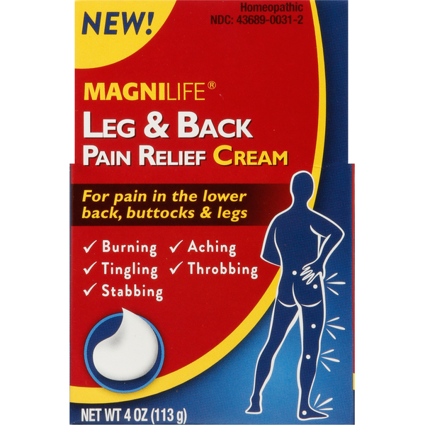 MagniLife Pain Relief Cream, Leg & Back hero