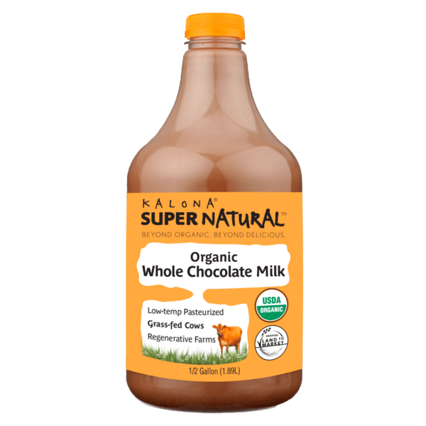 Milk Kalona SuperNatural Organic, Chocolate, Whole Milk, Grass-fed Cows hero