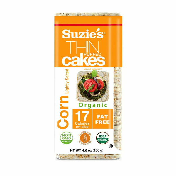 Crackers Suzie's Thin Cakes, Organic, Corn, Lightly Salted hero