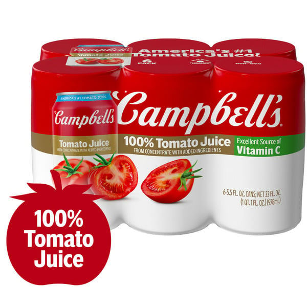 Juice & Nectars Campbell's 100% Tomato Juice hero