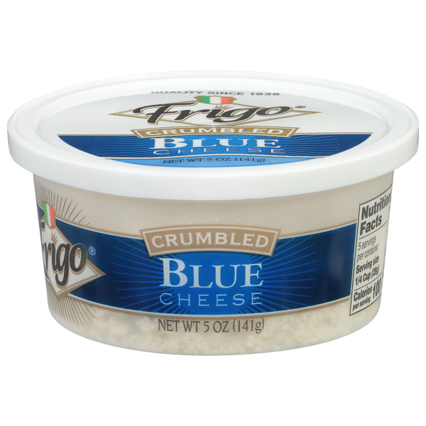 Packaged Cheese Frigo Blue Cheese, Crumbled hero