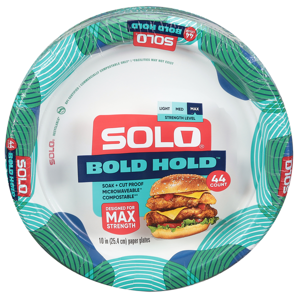 Plates, Bowls, Cups & Flatware SOLO Paper Plates, Max Strength hero