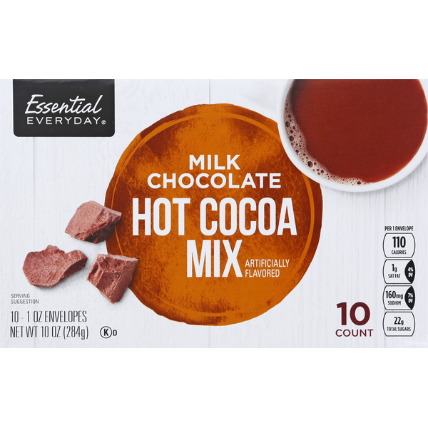 Cocoa & Drink Mixes Essential Everyday Cocoa Mix, Hot, Milk Chocolate hero