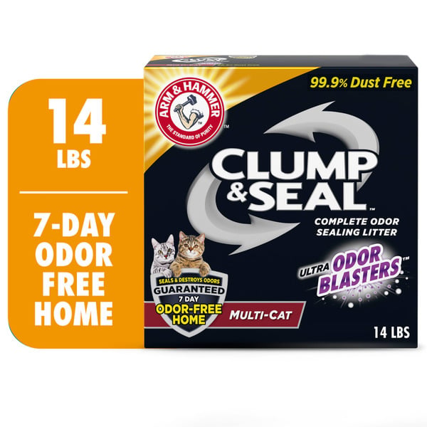 Cat Food & Care Arm & Hammer Clump & Seal Multi-Cat Complete Odor Sealing Clumping Cat Litter hero