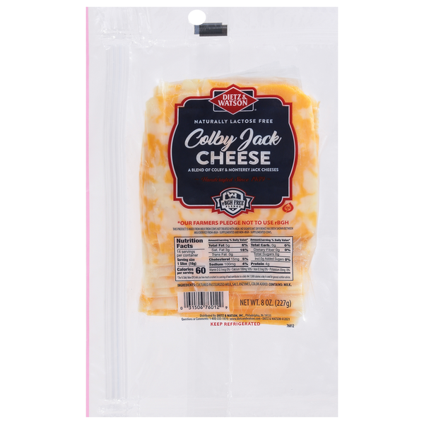 Packaged Cheese Dietz & Watson Cheese, Colby Jack hero