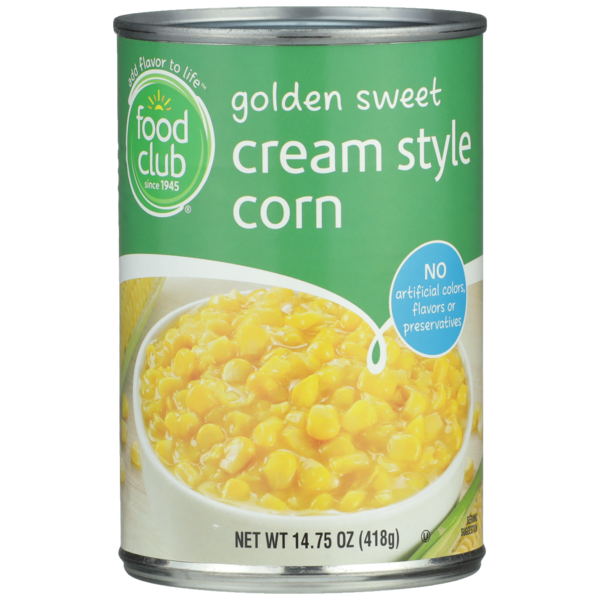 Canned & Jarred Vegetables Food Club Cream Style Golden Sweet Corn hero