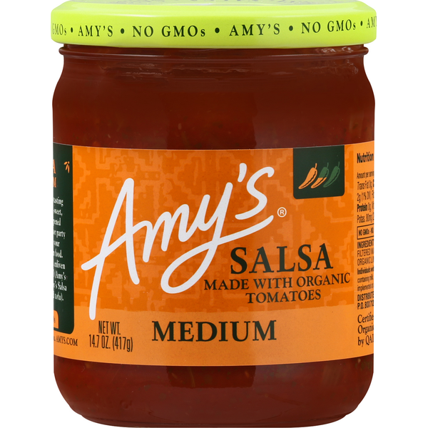 Preserved Dips & Spreads Amy's Kitchen Medium Salsa hero