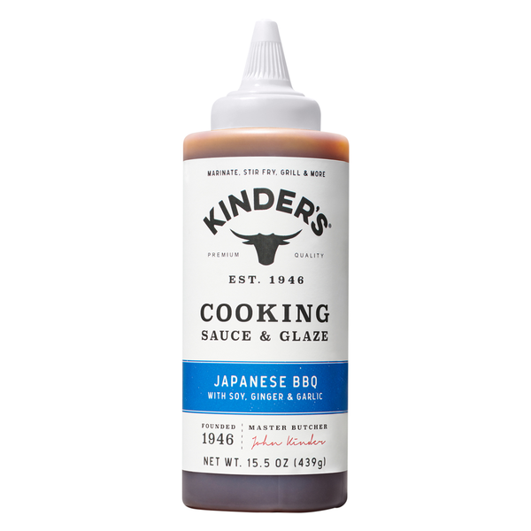 Marinades & Meat Preparation Kinder's Cooking Sauce & Glaze, Japanese BBQ with Soy, Ginger & Garlic hero