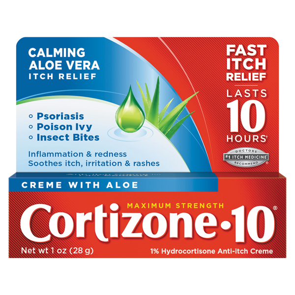 First Aid Cortizone 10 Itch Relief, Maximum Strength, Calming Aloe Vera, Cream hero