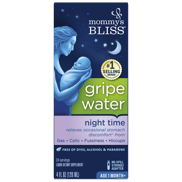 Baby First Aid & Vitamins Mommy's Bliss Gripe Water Night Time hero