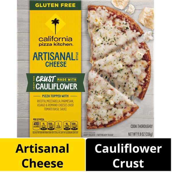 Frozen Pizza California Pizza Kitchen Artisanal Style Cheese Frozen Pizza With Cauliflower Pizza Crust hero