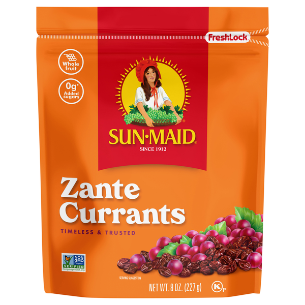 Dried Fruit & Fruit Snacks Sun-Maid Zante Currants Fresh-Lock® zipper Stand-Up Bag hero