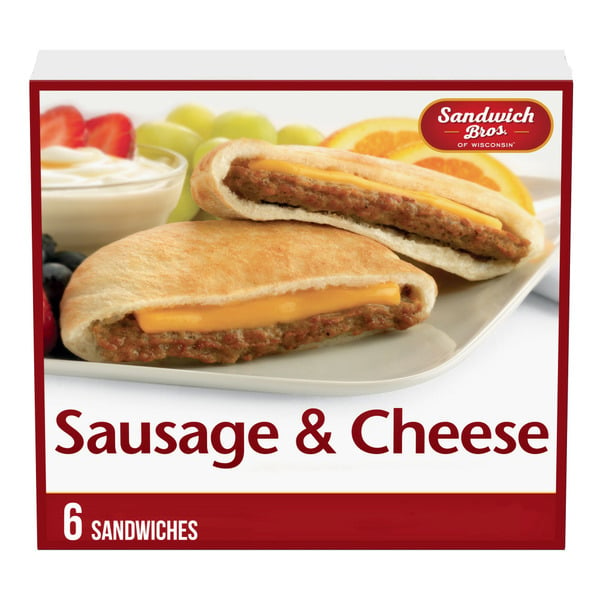 Frozen Breakfast Sandwich Bros. Sausage and Cheese Sandwiches hero