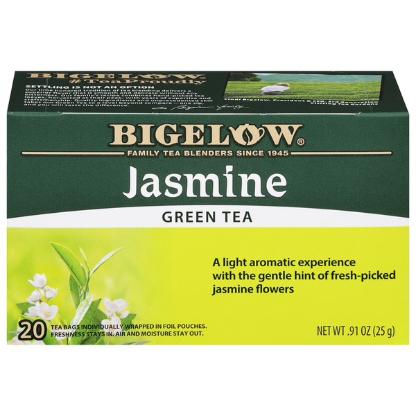 Tea (Loose, Bags and Pods) Bigelow Green Tea, Jasmine, Tea Bags hero