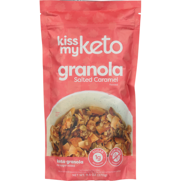 Granola Kiss My Keto Granola, Keto, Salted Caramel Flavored hero