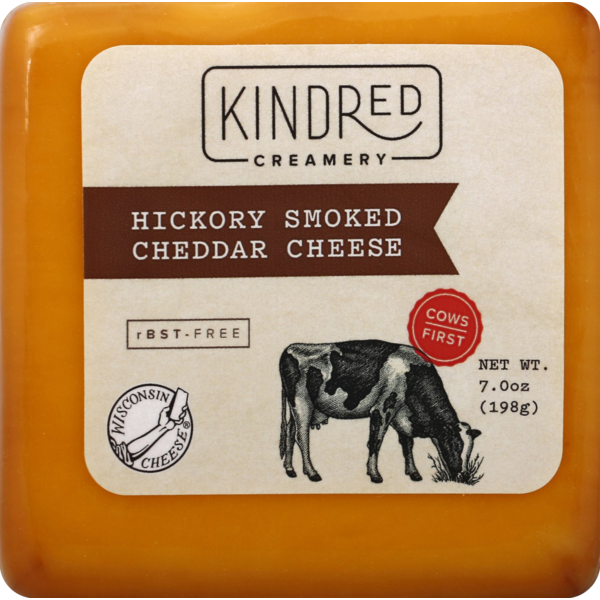 Specialty Cheeses Kindred Creamery Hickory Smoked Cheddar Cheese hero