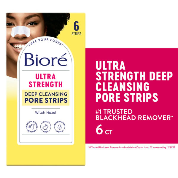 Facial Care Bioré Ultra Strength Pore Strips for Blackhead Removal hero