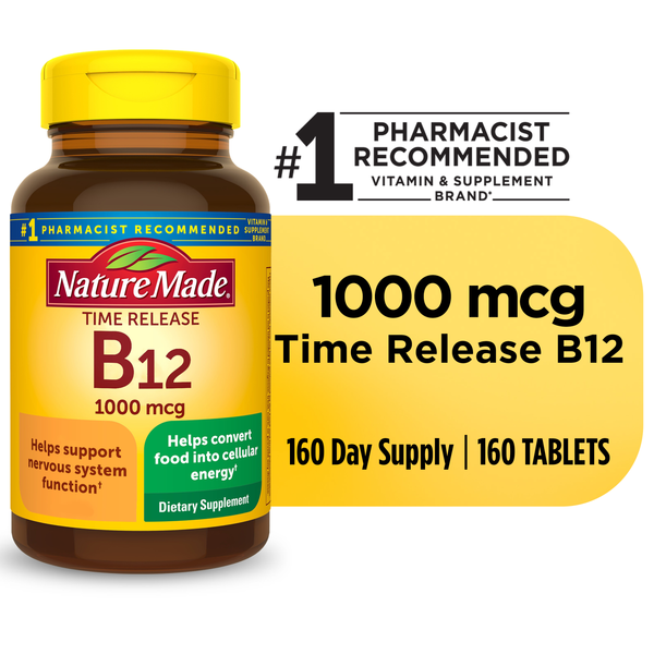 Vitamins & Supplements Nature Made Vitamin B12 1000 mcg Time Release Tablets hero