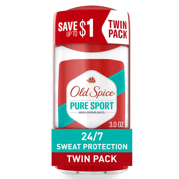 Deodorants Old Spice High Endurance Pure Sport Antiperspirant and Deodorant Twin hero