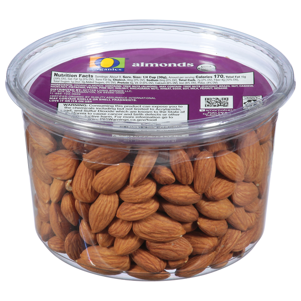 Nuts, Seeds & Dried Fruit O Organics Almonds hero