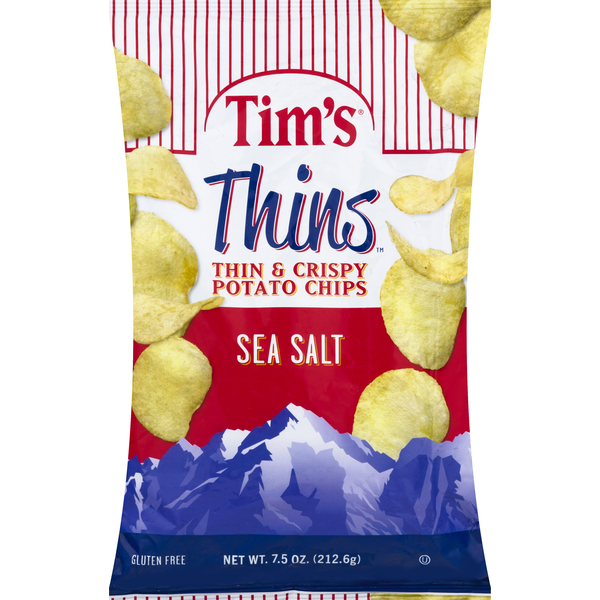 Chips & Pretzels Tims Potato Chips, Sea Salt, Thin & Crispy hero