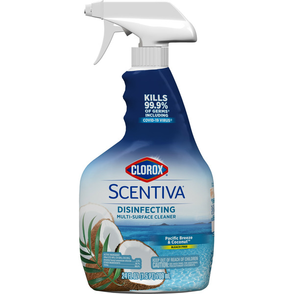 Clorox Scentiva Multi Surface Cleaner Spray, Bleach Free, Pacific Breeze & Coconut hero