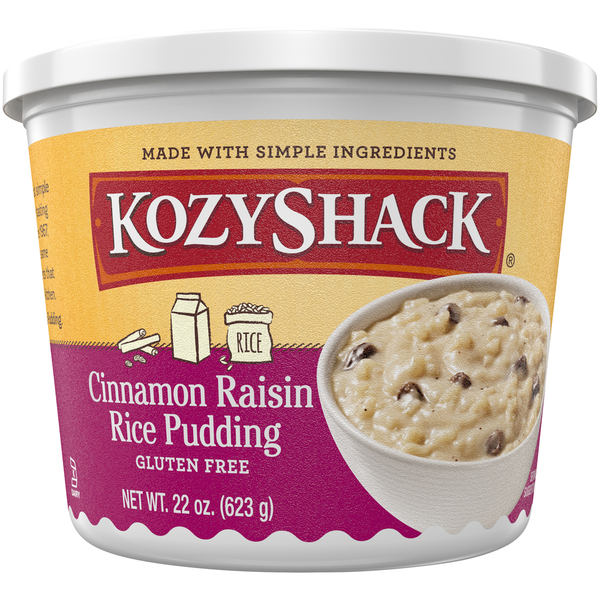 Refrigerated Pudding & Desserts Kozy Shack Cinnamon Raisin Rice Pudding hero